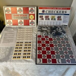 Vtg 1994 Ohio State vs Michigan Checkers Board Game